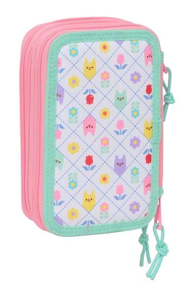 Safta Plumier Triple 37 Pièces pour Crayons - Dimensions : 12,5 x 19,5 x 5,5 cm