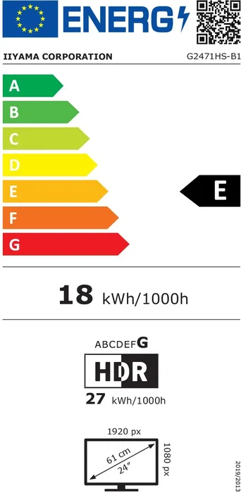 Iiyama G-Master Red Eagle - Écran PC Gaming 23.8 Pouces - Dalle IPS Full HD 240Hz 0.3ms MPRT - Compatible G-SYNC (DisplayPort) - HDMI, DisplayPort, Haut-parleurs