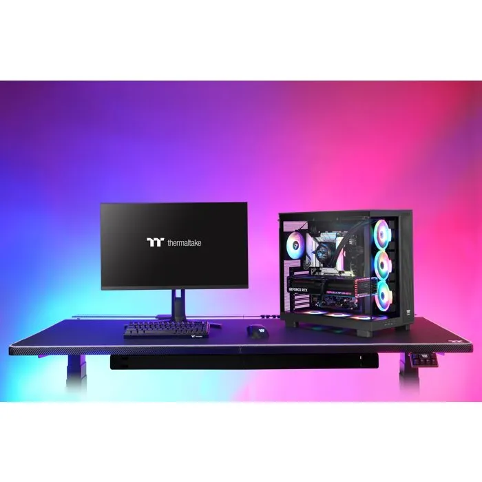 Thermaltake Boîtier PC View 380 XL TG ARGB (CA-11E-00M1WN-00) - Vitre Trempée, Noir