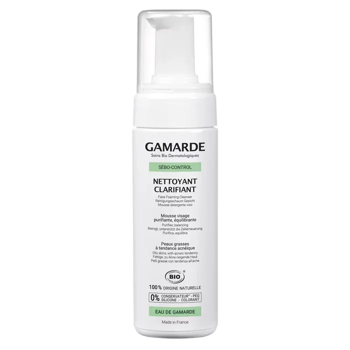 Gamarde Mousse nettoyante purifiante Bio 160 ml Gamarde Mousse nettoyante purifiante Bio 160 ml