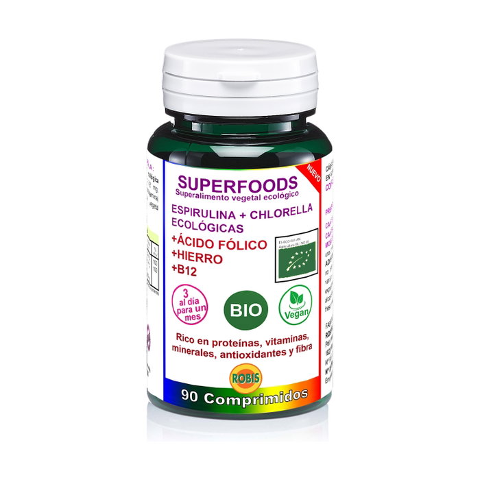 ROBIS ESPIRULINA + CHLORELLA BIO 90 comprimés