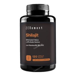 ZENEMENT Shilajit avec vitamines B6, B9 et B12 - 120 capsules végétales