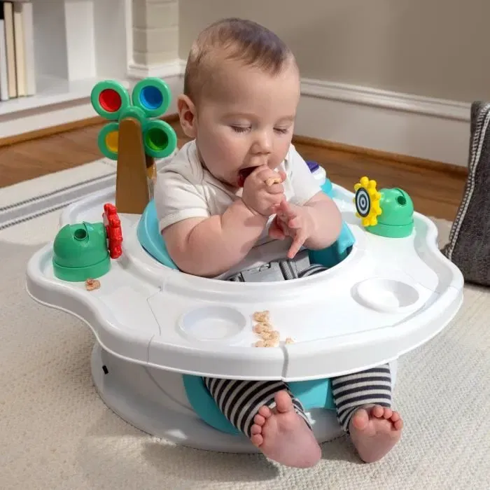 Baby Einstein SuperSeat - Siège évolutif 3-en-1 bébé de 0 à 3 ans, Siège d'activités avec jouets interactifs, réhausseur de table, sans BPA