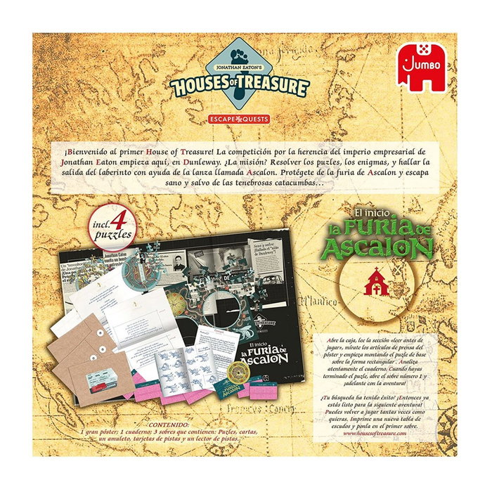 Jumbo Escape Quest Le Commencement - La Fureur d'Ascalon Jeu de Société Aventure Escape Room Narratif dès 16 ans