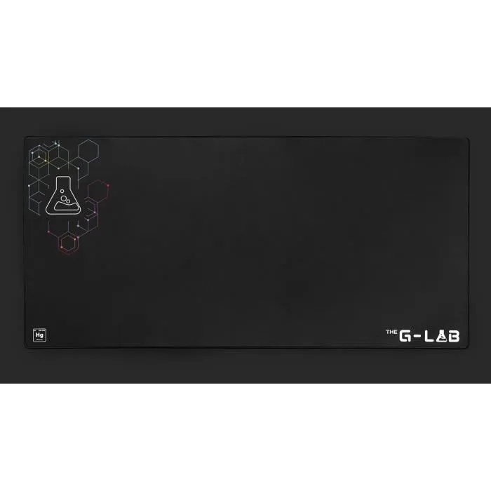 The G-Lab PAD MERCURY - Tapis de Souris Gamer XXL 1200x570x4mm - Surface Bureau Grande Taille pour Setup Gaming, Confort et Liberté de Mouvement