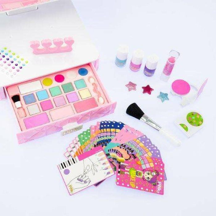 Nice Pink It Studio Maquillage Smart Vanity avec 4 miroirs et tiroir