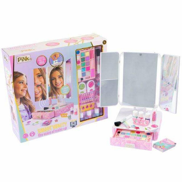 Nice Pink It Studio Maquillage Smart Vanity avec 4 miroirs et tiroir