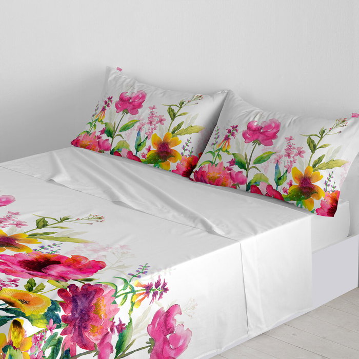 Drap HappyFriday Cassia Multicouleur Lit 2 persones Drap HappyFriday Cassia Multicouleur Lit 2 persones