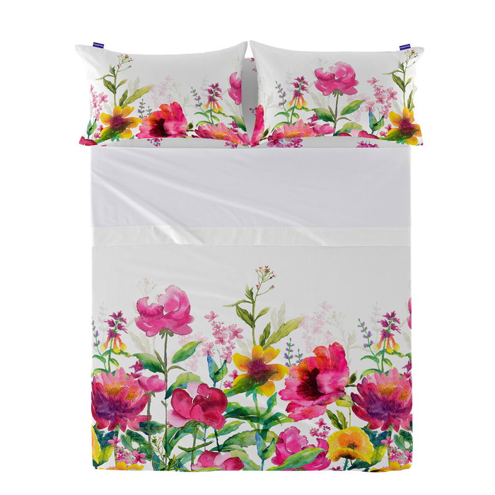 Drap HappyFriday Cassia Multicouleur Lit 2 persones Drap HappyFriday Cassia Multicouleur Lit 2 persones