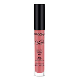 Deborah Fluid Velvet Lipstick 02, Rouge à Lèvres Crémeux Velours, Teinte 02, Tube 4 ml
