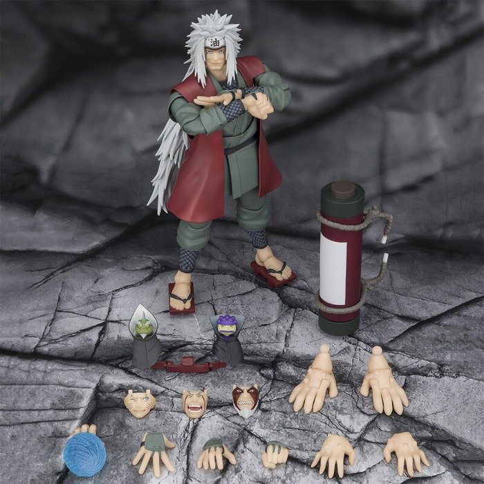 Bandai Tamashii Nations Naruto figurine S.H.Figuarts Jiraiya Hidden Leaf Heroic Master Sage (Sage Mode Set) 17 cm Bandai Tamashii Nations Naruto figurine S.H.Figuarts Jiraiya Hidden Leaf Heroic Master Sage (Sage Mode Set) 17 cm