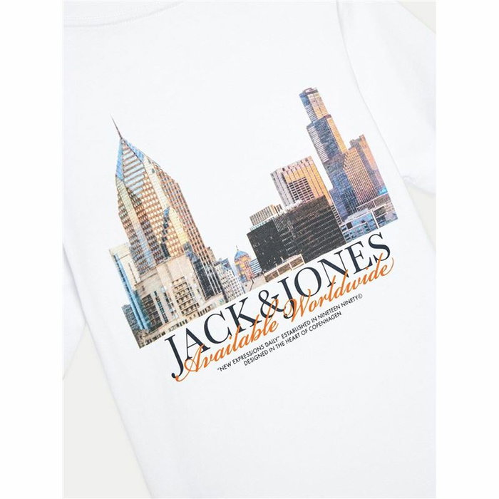 T shirt à manches courtes Enfant Jack & Jones Jorboston Photo w Neck 3-4 Ans