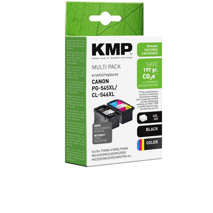 KMP C97V Multipack Noir et Couleurs compatible avec Canon PG-545/CL-546 XL KMP C97V Multipack Noir et Couleurs compatible avec Canon PG-545/CL-546 XL