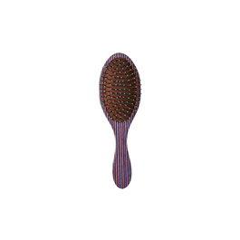 Bifull Brosse Ovale Striped Wood Brown