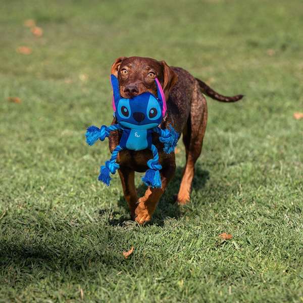 Cerdá Corde Dentaire à Mâcher pour Chien Jouet Stitch 13.0 x 7.0 x 23.0 cm - Bleu