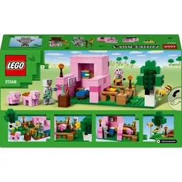 LEGO 21268 Minecraft La maison de Porcelet, Jeu de construction 238 pièces avec animaux et potager, à partir de 7 ans