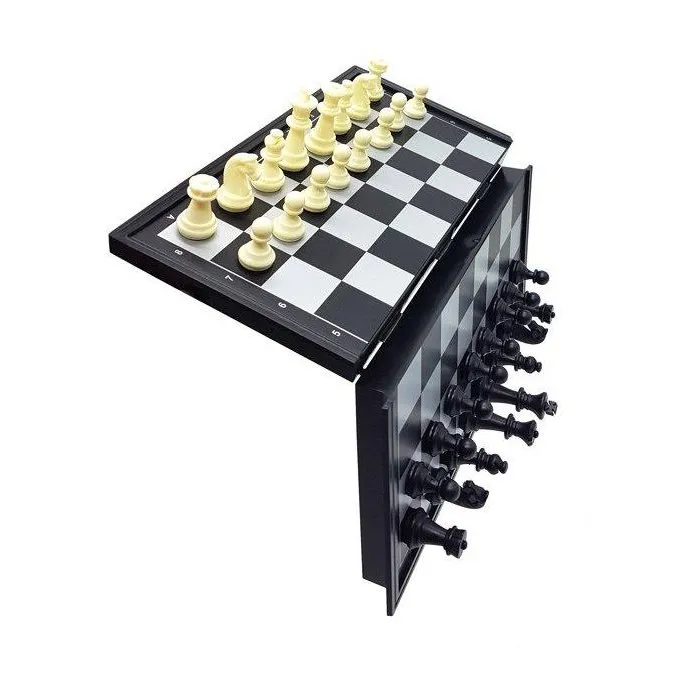 Lexibook - Coffret de jeux de société magnétiques 8 en 1 : Échecs, dames, jeu du moulin, serpents et échelles, jeu de l'oie, petits chevaux, dames chinoises, backgammon, 2-6 joueurs