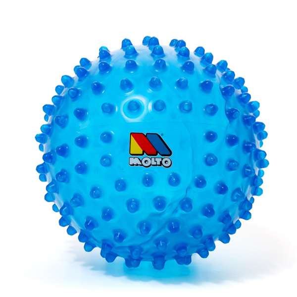 Molto - Balle sensorielle pour bébé - 20 cm de diamètre - Bleu avec textures et couleurs douces - Jouet d'éveil et d'apprentissage - Sans piles Molto - Balle sensorielle pour bébé - 20 cm de diamètre - Bleu avec textures et couleurs douces - Jouet d'éveil et d'apprentissage - Sans piles