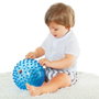 Molto - Balle sensorielle pour bébé - 20 cm de diamètre - Bleu avec textures et couleurs douces - Jouet d'éveil et d'apprentissage - Sans piles