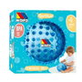 Molto - Balle sensorielle pour bébé - 20 cm de diamètre - Bleu avec textures et couleurs douces - Jouet d'éveil et d'apprentissage - Sans piles