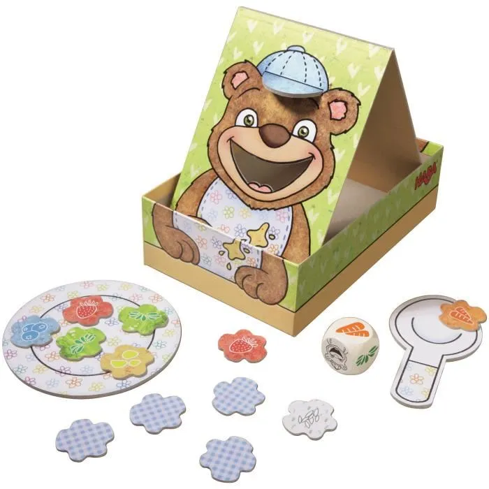 HABA - Mes Premiers Jeux - Une Cuillère pour Martin - Jeu de Mémoire et d'Adresse en Français - Pour Enfants à Partir de 2 ans - 1 à 3 Joueurs