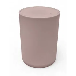 Today Poubelle de salle de bain Utility 8.5 L Rose - O 21 x H 29 cm - Polypropylène - Couvercle poussoir