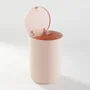 Today Poubelle de salle de bain Utility 8.5 L Rose - O 21 x H 29 cm - Polypropylène - Couvercle poussoir