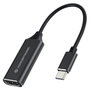 Conceptronic ABBY03B Adaptateur USB-C vers HDMI 4K Noir, Résolution 4Kx2K 30Hz, USB 3.0
