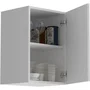 Oslo Meuble haut de cuisine OSLO, blanc mat, 1 porte avec tablette, L 40 x P 36 x H 58 cm, rangement optimisé