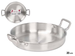 KINVARA Poêle en aluminium 20cm, Plata, Lot de 6