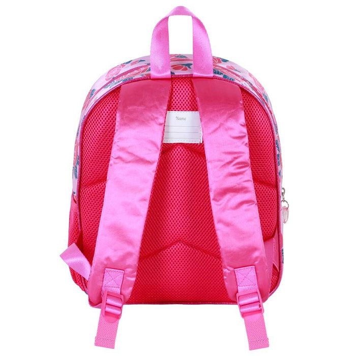 KaracterMania Sac à Dos Disney Princesses 3D Flowers 31 cm avec Emplacement Nom, Compartiment Unique, Dos et Bretelles Rembourrés, Poche Latérale Filet