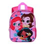 KaracterMania Sac à Dos Disney Princesses 3D Flowers 31 cm avec Emplacement Nom, Compartiment Unique, Dos et Bretelles Rembourrés, Poche Latérale Filet