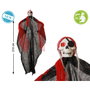 BigBuy Home Décoration Suspendue Squelette Pirate XL avec Bandana Rouge 210cm