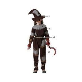 atosa Déguisement Épouvantail avec Chapeau et Ceinture pour Fille