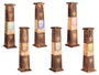 Acorde Boîte Verticale Support 10 Bâtons d'Encens Assortis 6 Arômes, Bois, 8x31x8 cm (Set de 12)