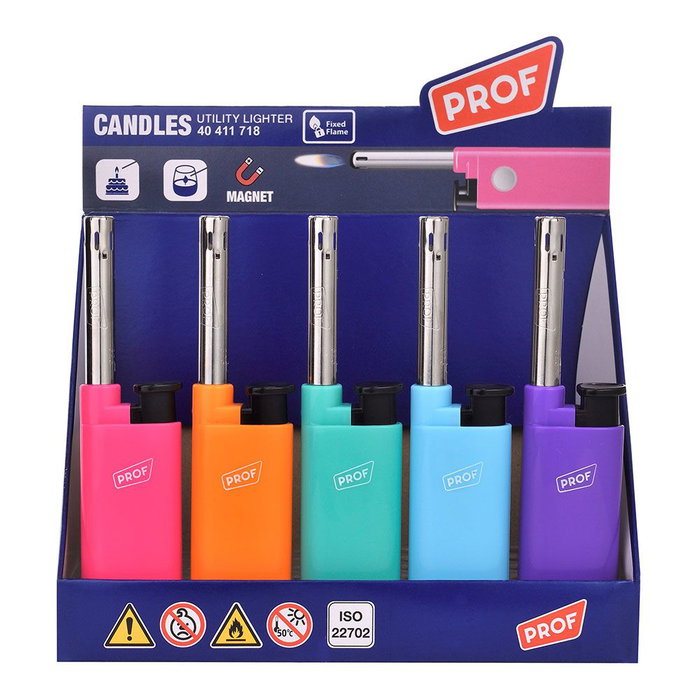 Prof Briquet électronique rechargeable et magnétique, couleurs assorties Prof Briquet électronique rechargeable et magnétique, couleurs assorties