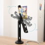 TooQ Support Tablette Antivol avec Verrou - Fixation Murale et sur Bureau - Compatible 7.9 à 10.5 Pouces - Noir