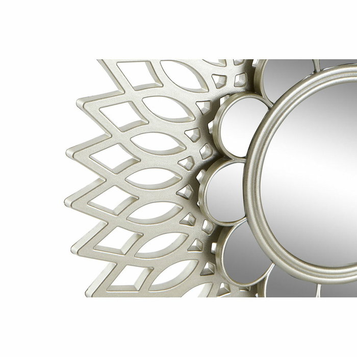 Ensemble de miroirs DKD Home Decor Mural polypropylène Doré Miroir (2 pcs) (35 x 3.5 x 35 cm)