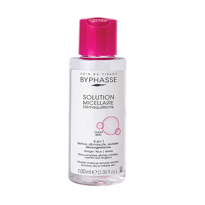 Byphasse Eau micellaire démaquillante - Pour tous types de peau - Format 100 ml Byphasse Eau micellaire démaquillante - Pour tous types de peau - Format 100 ml