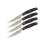 Nirosta - Lot de 4 couteaux à steak 22 cm Nirosta Fit - Lame dentelée en acier inoxydable, manche plastique confortable, pour une coupe précise