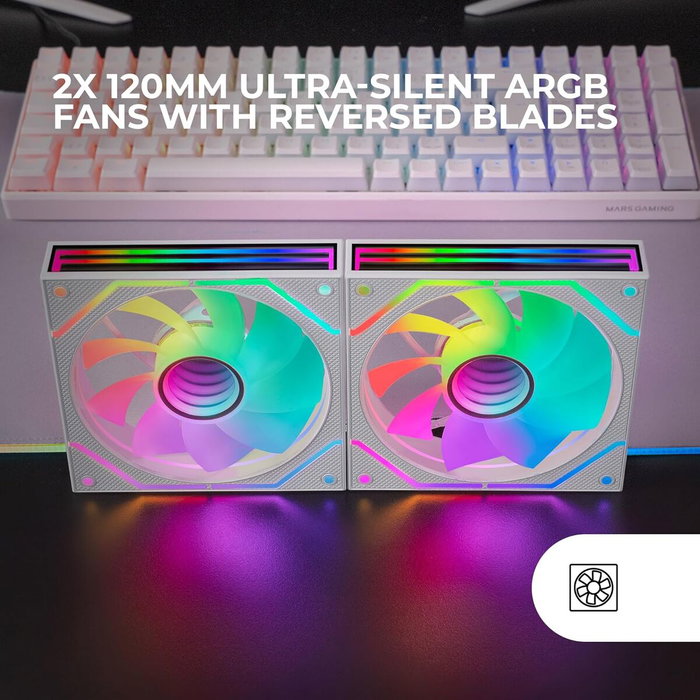 Ventilateur CPU Mars Gaming MF-3DPROX2R Ø 12 cm