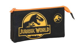 Safta Portatodo Triple Jurassic World 22x12x3cm - Boîte de rangement pour enfants dès 3 ans