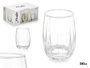 Vivalto Verre à rayures transparent 380 ml 6.8x11x6.8 cm (Set de 24)
