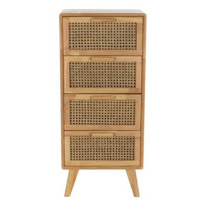 DKD Home Decor Caisson à Tiroirs Caoutchouc Rotin (40 x 30 x 90 cm)