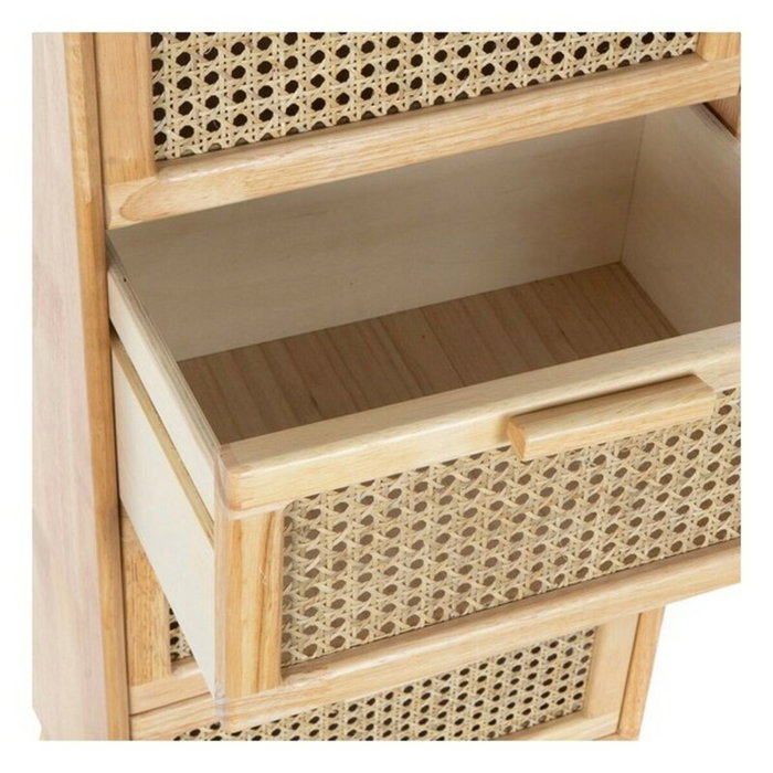 DKD Home Decor Caisson à Tiroirs Caoutchouc Rotin (40 x 30 x 90 cm)