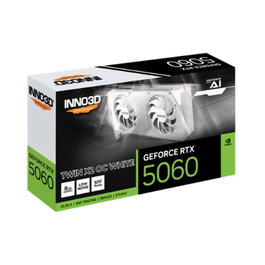 Inno3D RTX 5060 Twin X2 OC 8GB White - Carte Graphique NVIDIA Blackwell, 8 Go GDDR7, Double Ventilateur, Design Blanc