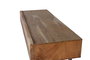 GINER Y COLOMER Console de Salon en Acacia et Métal, 2 Tiroirs, Sculpture à la Main, Dimensions 110 x 40 x 77 cm, Finition Naturelle