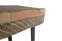 GINER Y COLOMER Console de Salon en Acacia et Métal, 2 Tiroirs, Sculpture à la Main, Dimensions 110 x 40 x 77 cm, Finition Naturelle
