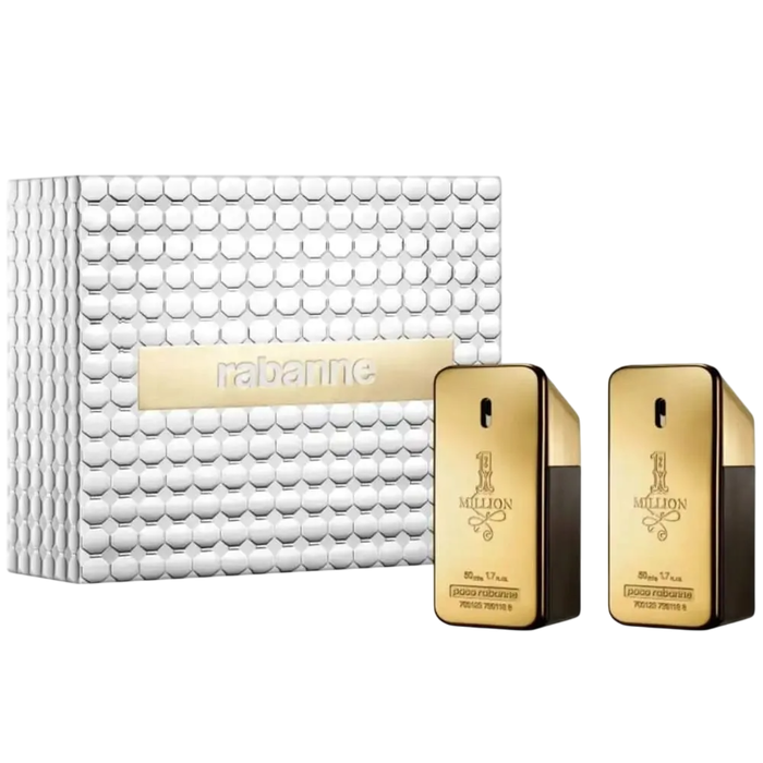 Paco Rabanne 1 Million, Eau de Toilette pour Hommes, Set Duo, 2 x 50 ml Paco Rabanne 1 Million, Eau de Toilette pour Hommes, Set Duo, 2 x 50 ml