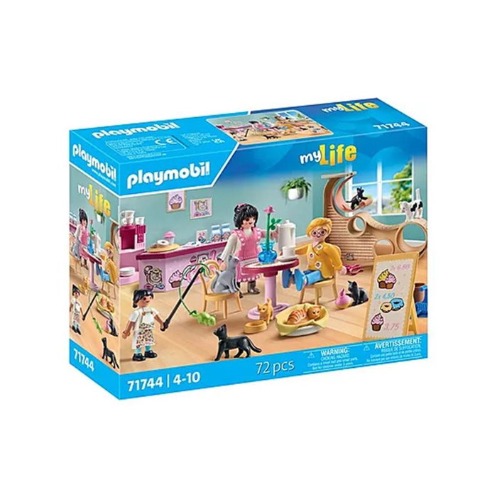 Playmobil My Life Cafétéria pour chats avec 6 chats et 3 personnages